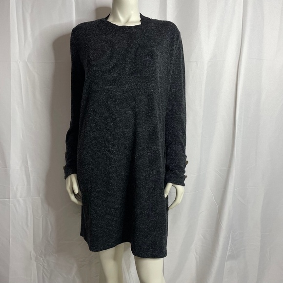 Zara Dresses & Skirts - ZARA Long Sleeve Ribbed Sweater Mini Dress Size L
